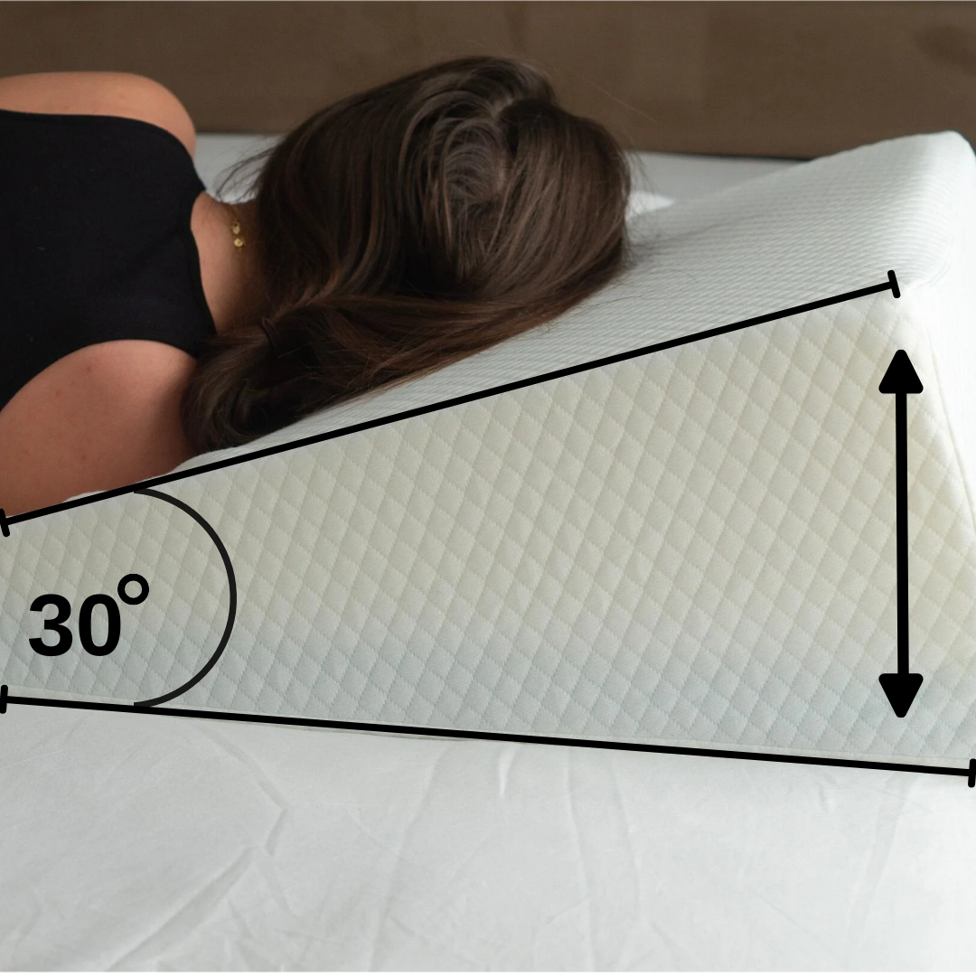 כרית שיפוע אורטופדית לשינה מבית SleepMedica– מקלה על צרבות, נחירות וכאבי גב